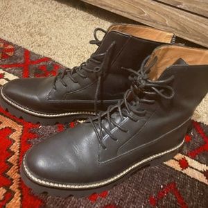 Madewell Leather Black Boots